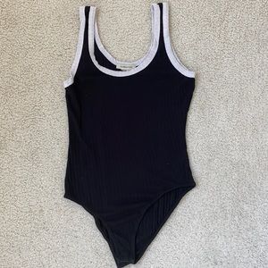 Ambiance Black and White Bodysuit